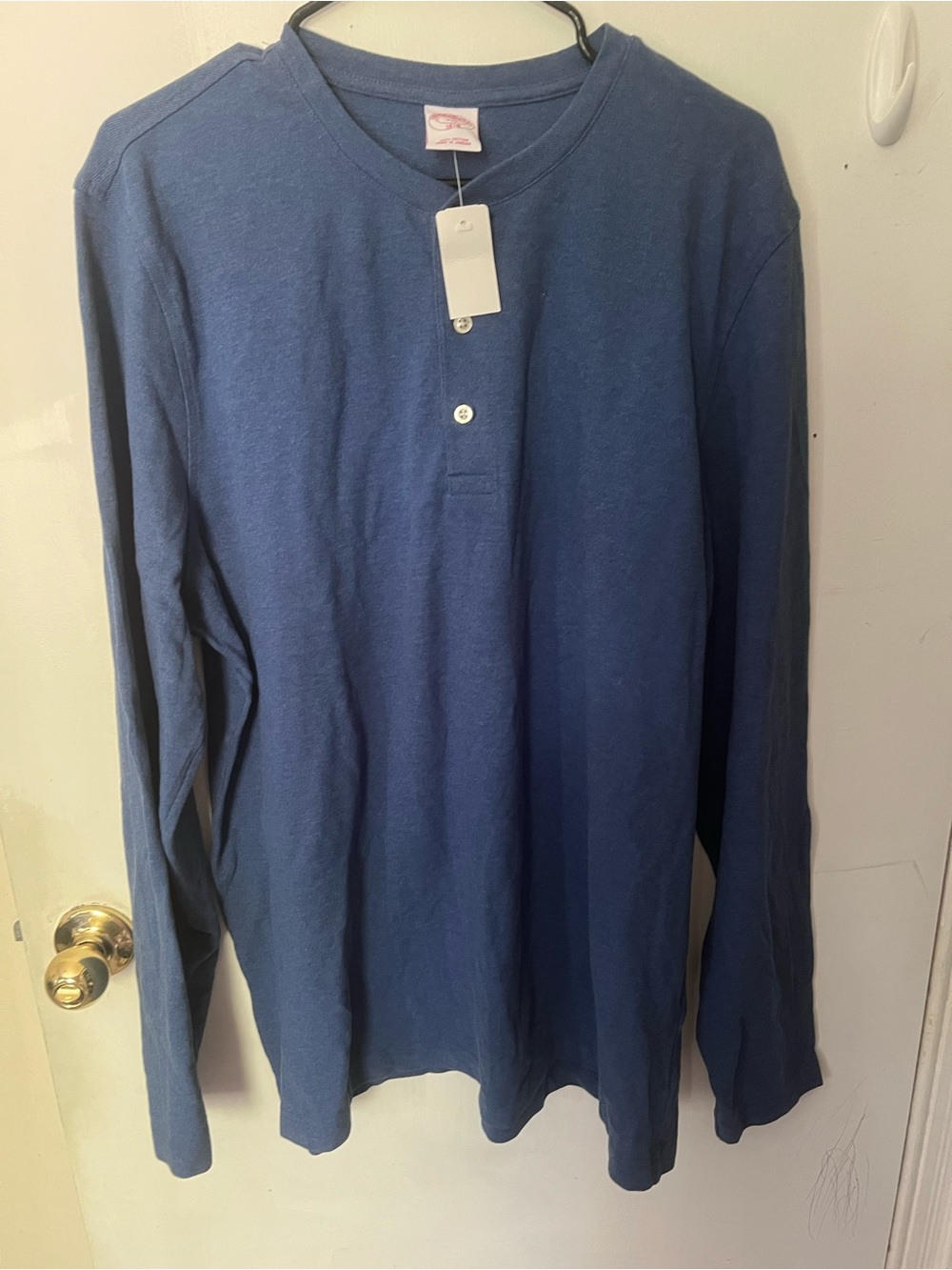 Brooks Brothers XXL Navy Long-Sleeve Henley NWT